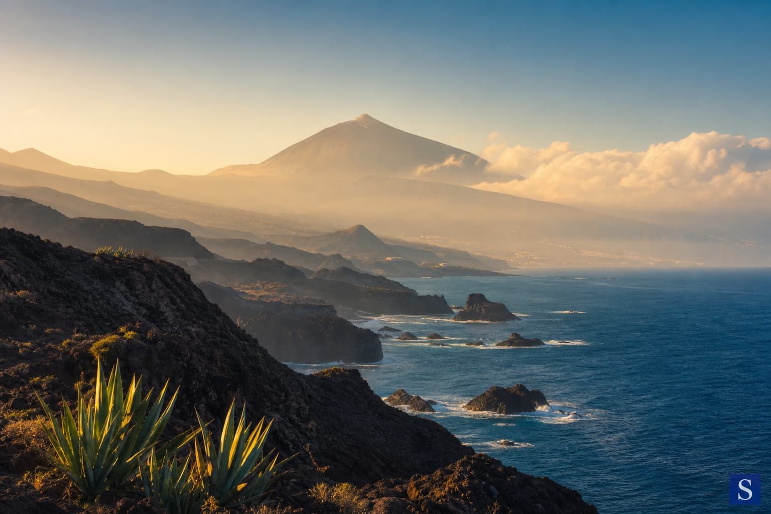 Fuerteventura long sandy beaches and Atlantic surf, Canary Islands